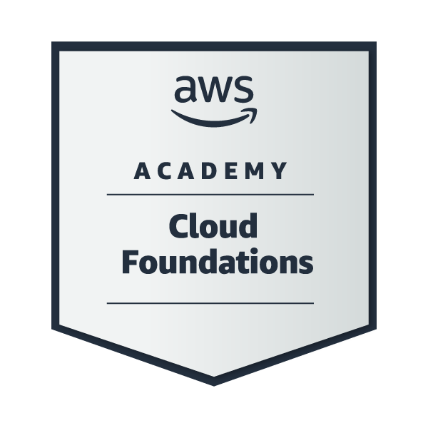 AWS Academy Cloud Foundations badge